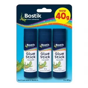Bostik 40g Glue Stick 3 Pack
