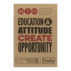 Croxley A4 Exercise Book Feint & Margin 72-Page