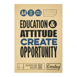 Croxley A4 Exercise Book & Margin 72-Page