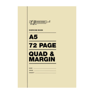 Croxley A5 Exercise Book Quad & Margin 72-Page