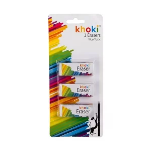 Erasers - Card Of 3