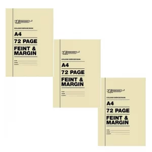 Freedom A4 72 Pages College Exercise Book  - 20Pack